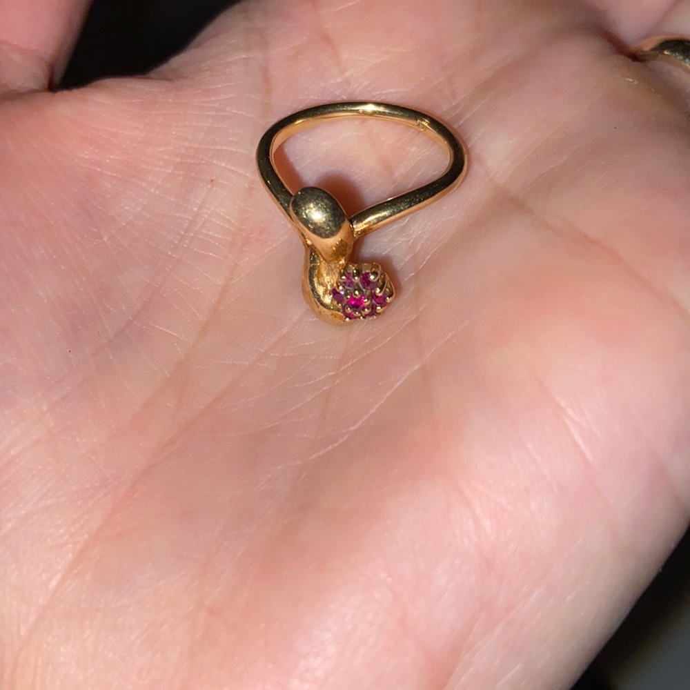 Ruby Gold Ring - image 2
